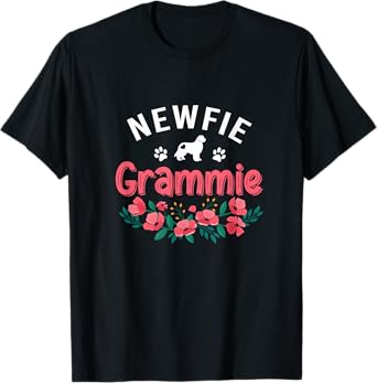 Newfie Grammie Gifts Womens Newfoundland Dog Lover Christmas T-Shirt