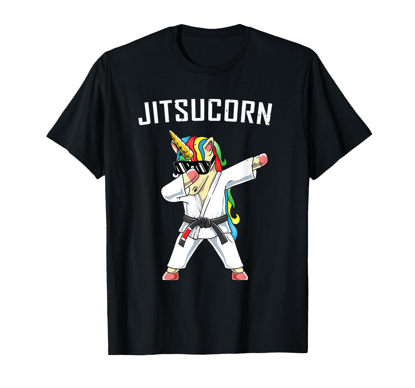 Jiu Jitsu Dabbing Unicorn T Shirt | Jitsucorn Funny Gift T-Shirt