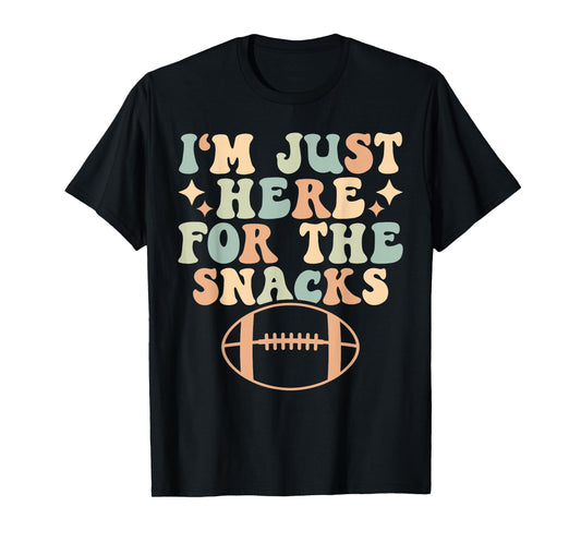 Retro I'm Just Here For The Snacks Fantasy Football T-Shirt
