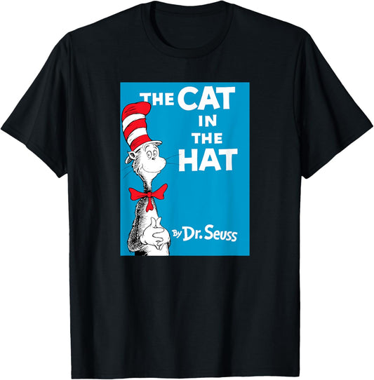 Dr. Seuss The Cat in the Hat Book Cover T-Shirt