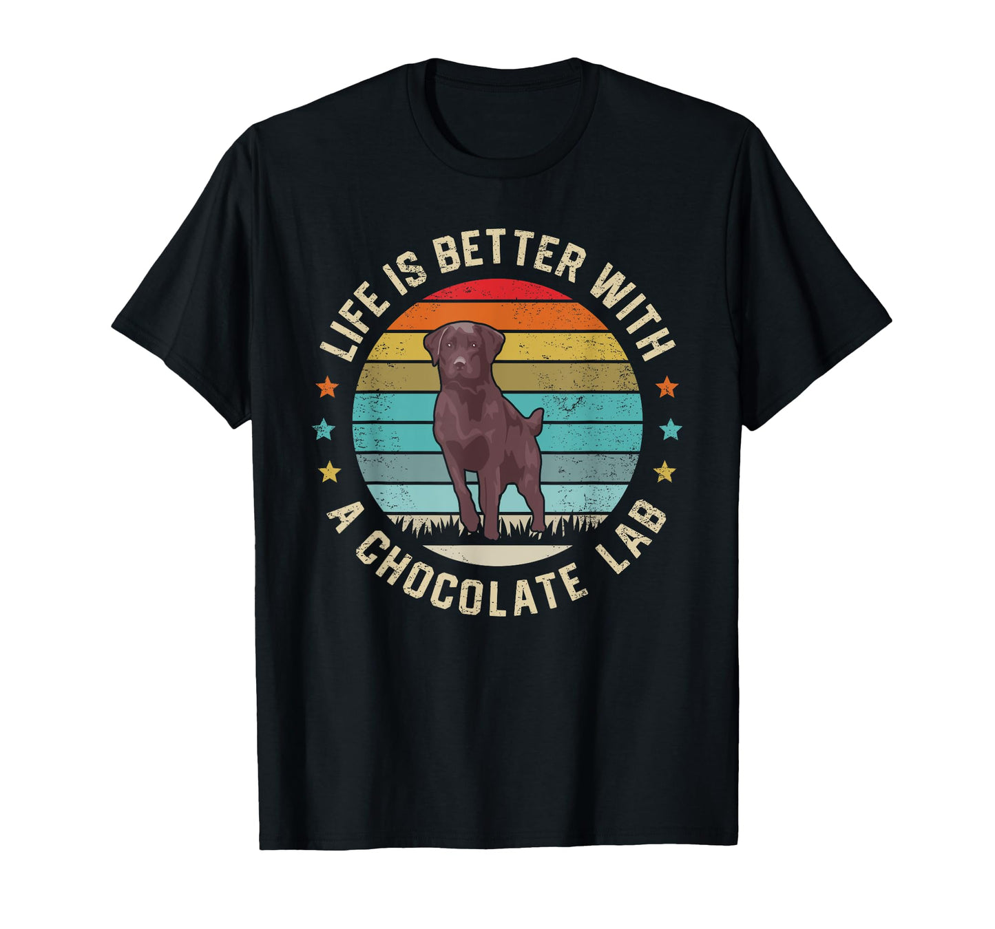Chocolate Lab Dog Owner Dog Dad Mom Brown Labrador Retriever Men Women Kids T-Shirt
