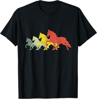 Horse Mom & Dad Silhouette - Horse Vintage Tennessee Walker T-Shirt