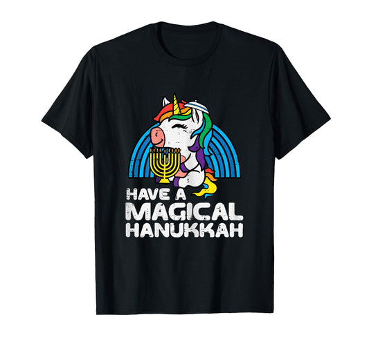 Have Magical Hanukkah Unicorn Chanukah Girls Kids Toddlers T-Shirt