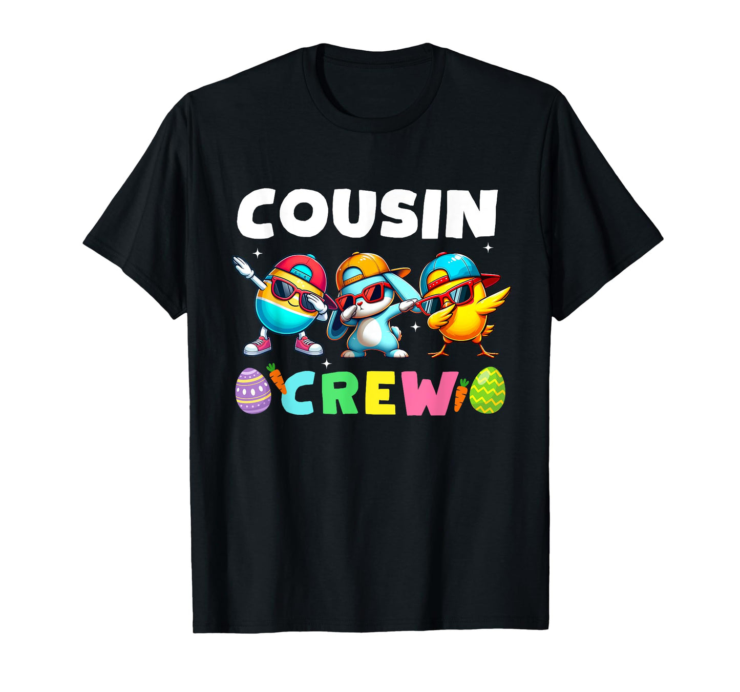 Cousin Crew Easter Bunny Family Matching Girls Boys Toddler T-Shirt