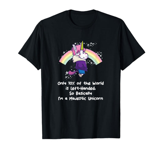 Majestic Left Handed Unicorn Left Dealer Day T-Shirt