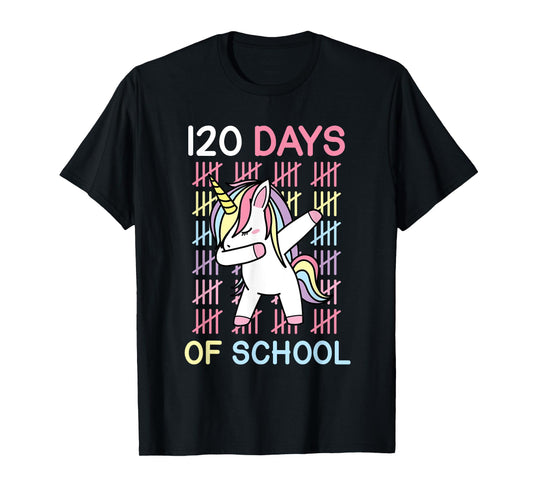 1st Grade 120 Days of School Unicorn Shirt Teacher Kids T-Shirt