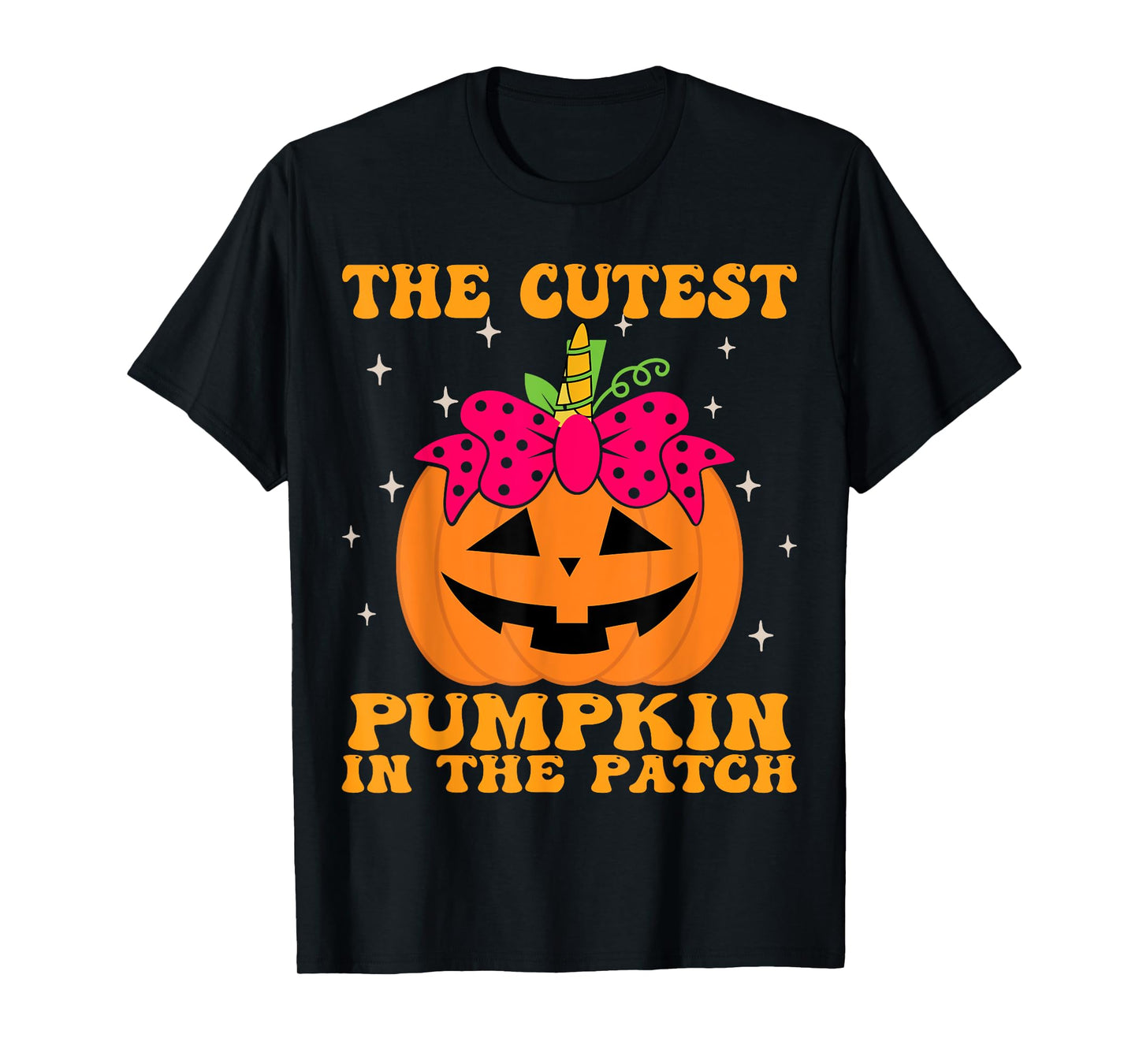 JackOLantern Halloween Pumpkin Unicorn Girl Toddler Kid Cute T-Shirt