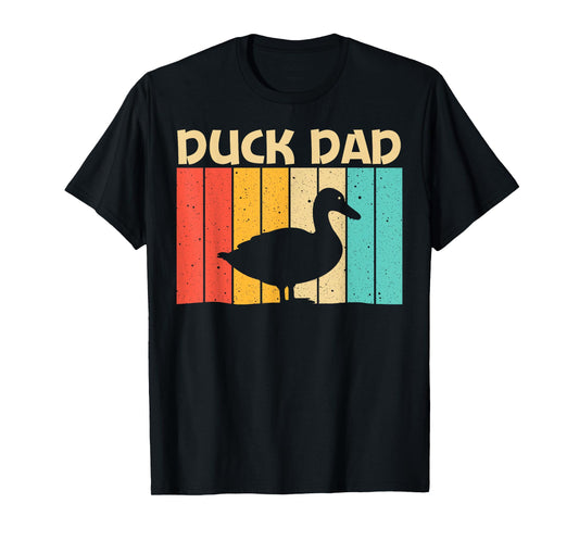 Funny Duck Design For Dad Father Duck Farmer Hunting Lovers T-Shirt