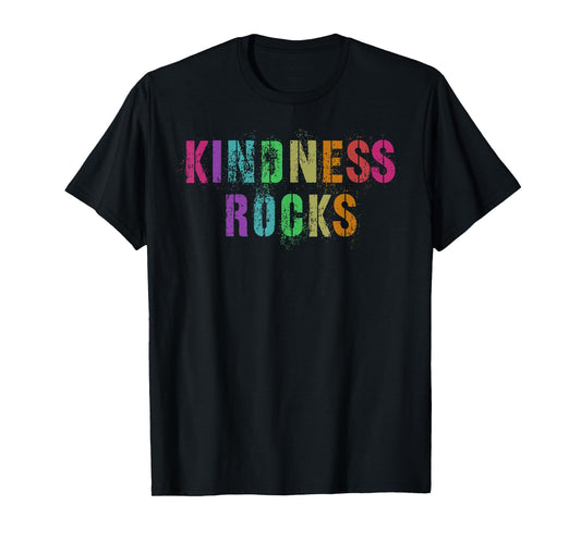 Vintage KINDNESS ROCKS Kind Rolling Back Be Good Teacher Men Women Kids T-Shirt
