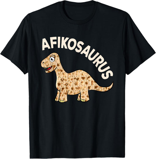 Dinosaur Afiko Tee Hebrew Passover Jewish Funny T-Shirt T-Shirt