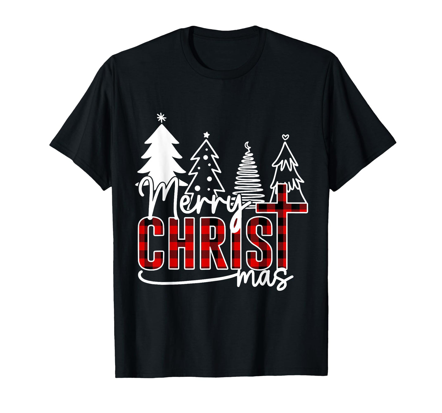 Merry Christ Mas Christian Jesus Christmas PJs Xmas Pajamas T-Shirt