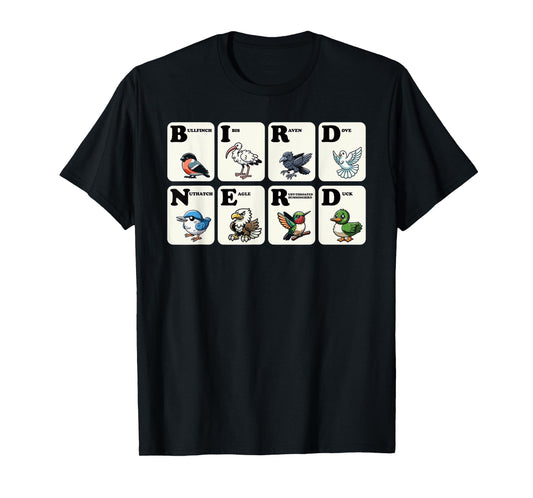 Bird Nerd Funny Bird Lover Bird Watching Birding T-Shirt