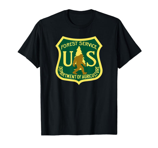Bigfoot, Sasquatch, Yeti, USFS, Funny, T-Shirt