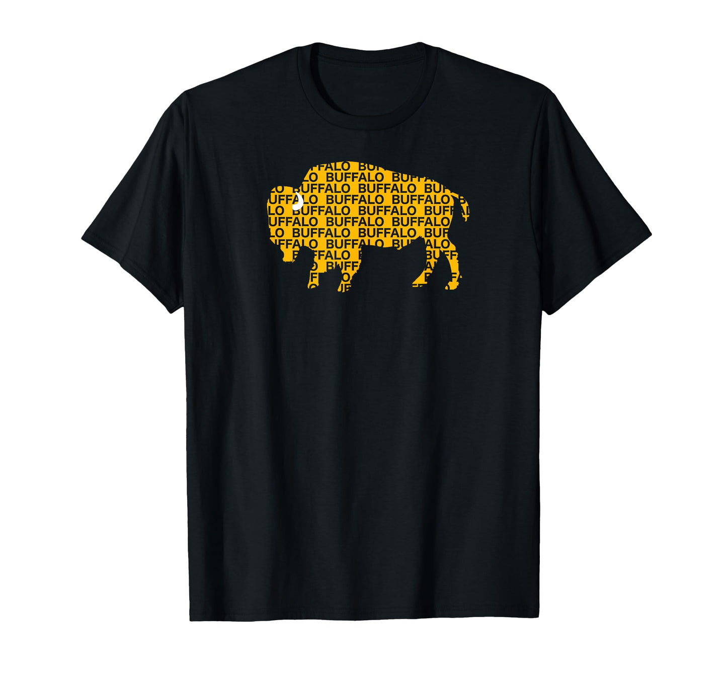 WHEREABOUTS Buffalo NY Yellow Buffalo Hockey T-Shirt T-Shirt