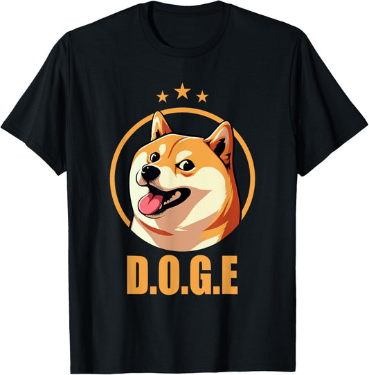 DOGE Department Of Government Efficiency Meme Shiba Inu Dog T-Shirt