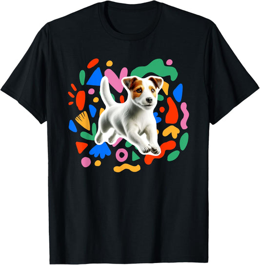 Jack Russell Colorful Design Dog T-Shirt