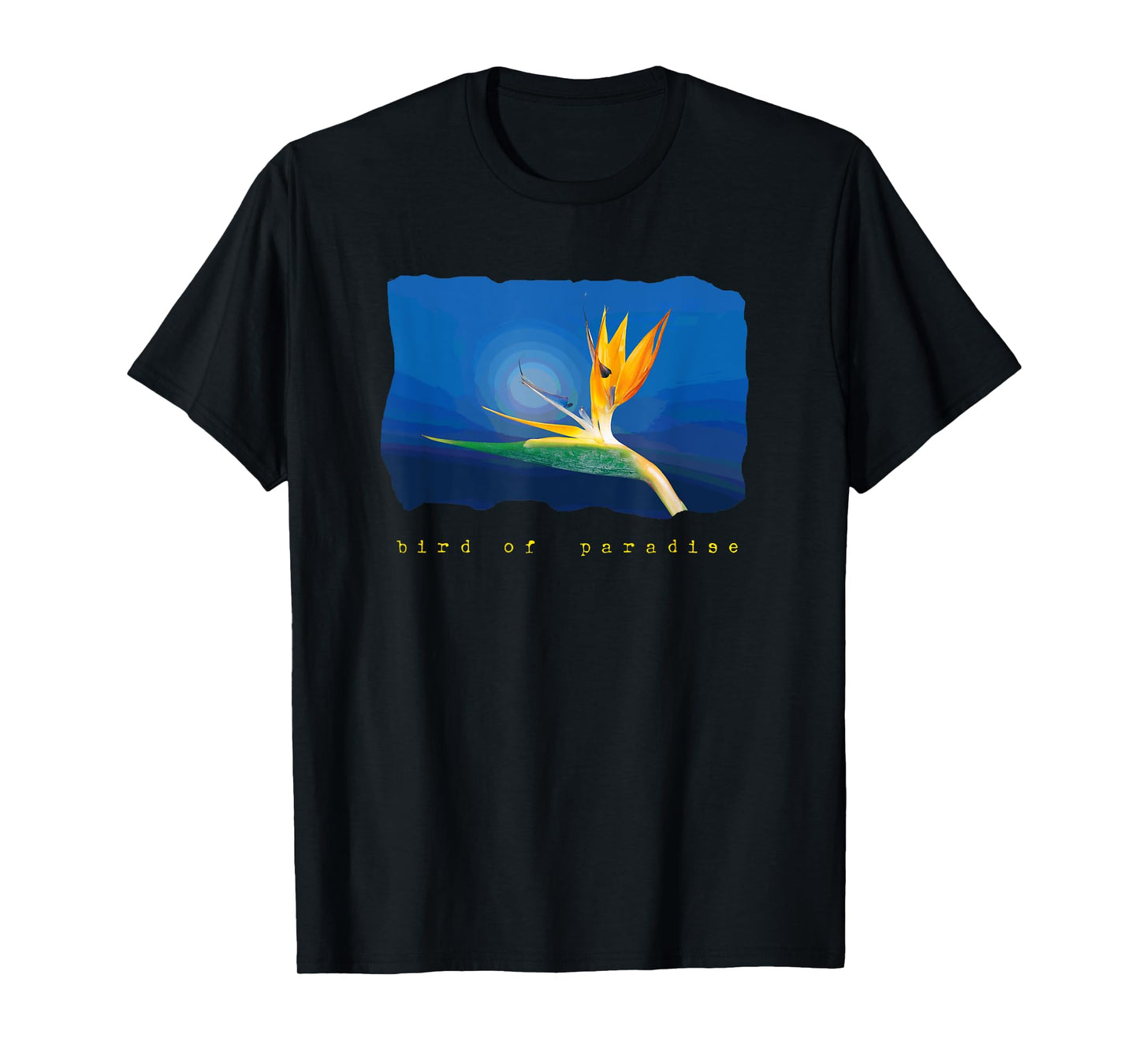 Bird of Paradise Tropical Flower T-Shirt Graphic Tee Shirt T-Shirt