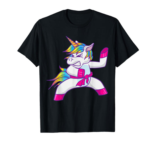 Ninja Unicorn Karate Taekwondo Kung Fu Fighting Unicorn T-Shirt