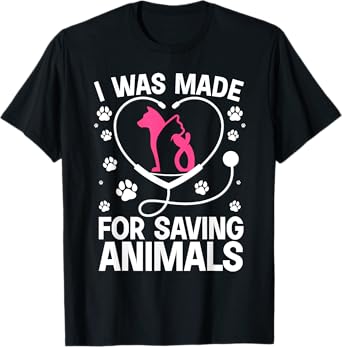 Funny Veterinary Design For Men Women Veterinarian Vet Tech T-Shirt