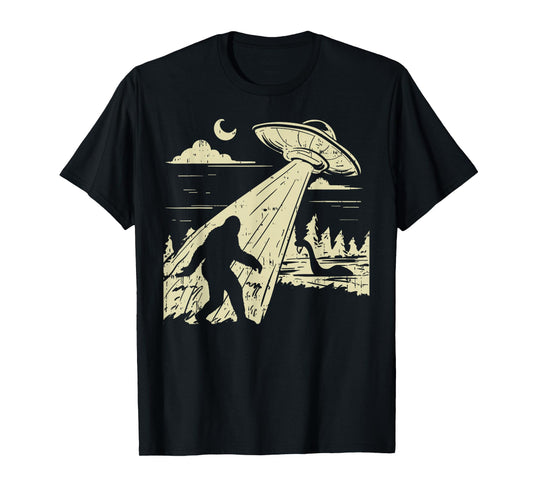 UFO Bigfoot Sasquatch Lochness Monster Funny Believe Gift T-Shirt