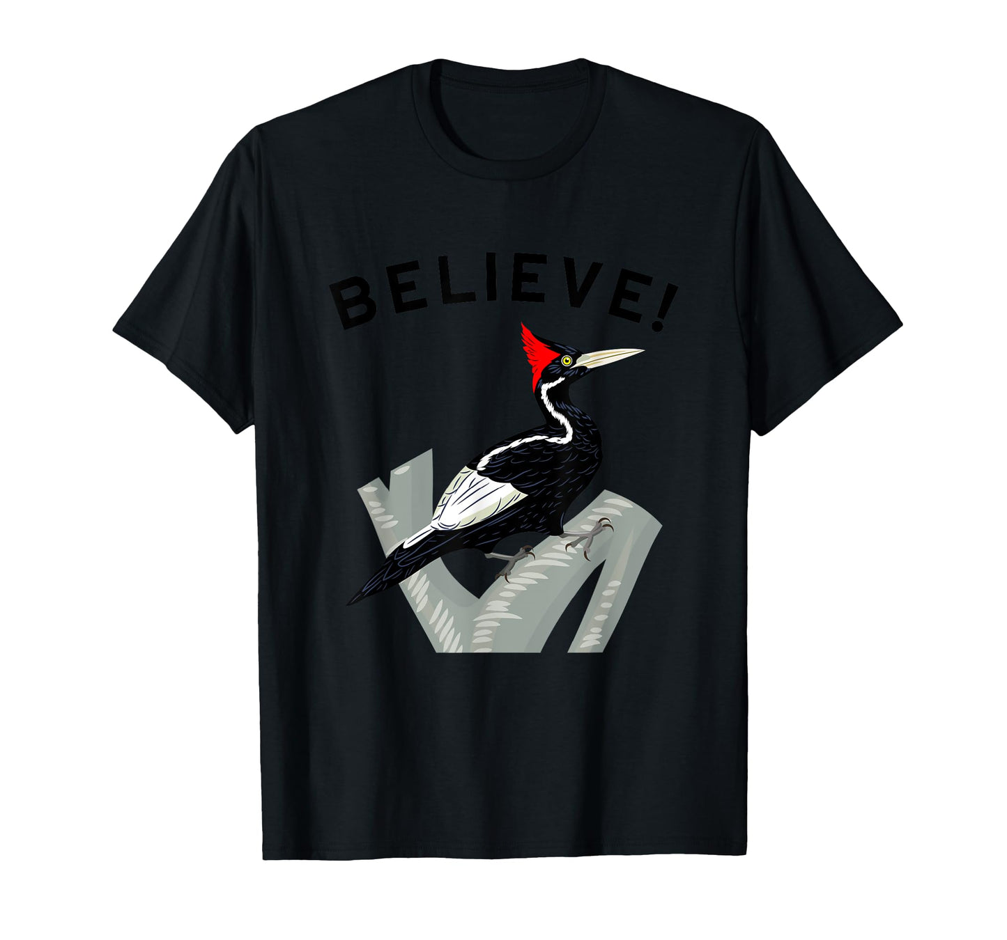 Birdwatching Gifts for Birders Endangered Ivory-Billed Woodpecker T-Shirt