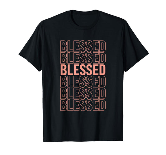 Peach Blessed Peach Color Graphic T-Shirt
