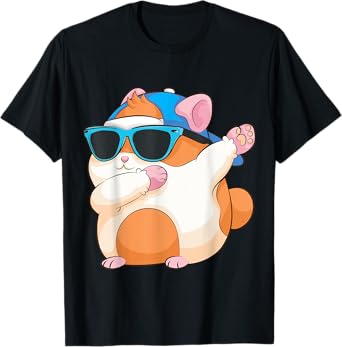 Cute Dabbing Hamster | Funny Famous Dab Dance Pose Pet Gift T-Shirt