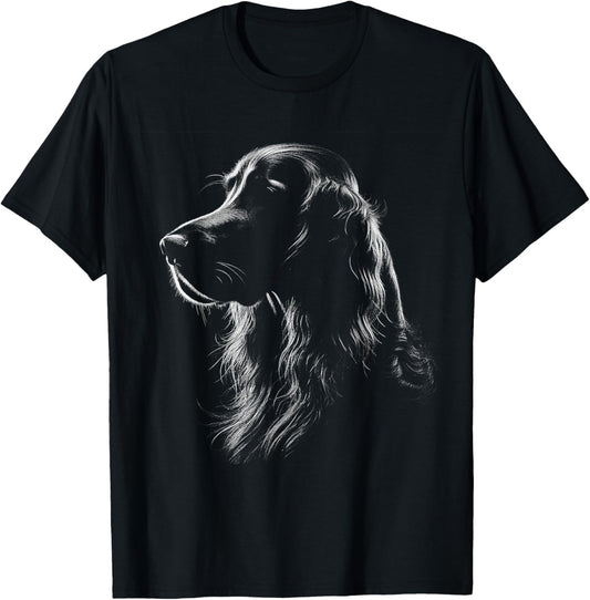 Irish Setter Dog Face Art Design T-Shirt
