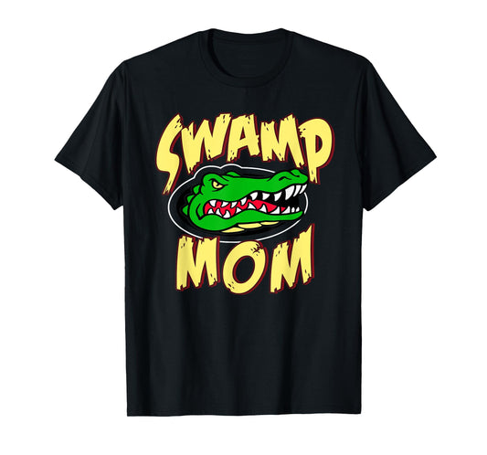 Swamp Mom,Mother of Student at School with Alligator Mascot T-Shirt