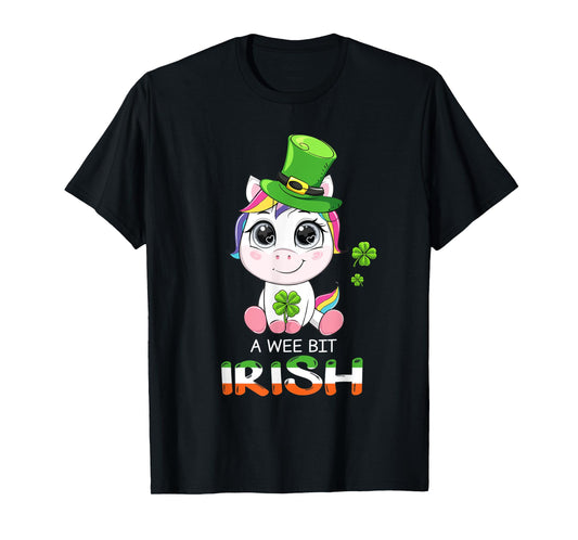 Unicorn A Wee Bit Irish Green For Patrick’s Day Lover T-Shirt