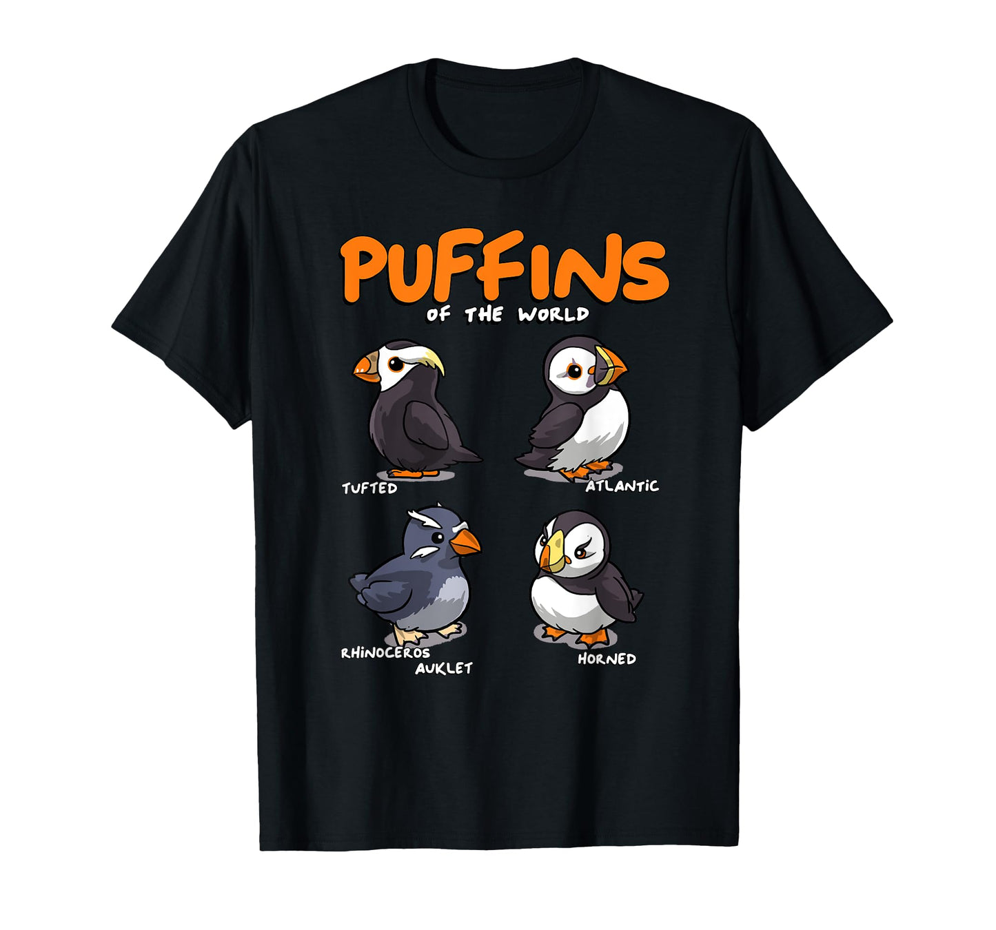 Puffin Animals of the World Educational Iceland Animal Bird T-Shirt