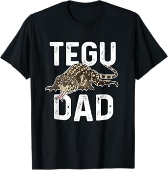 Funny Argentine Black and White Tegu Dad Gift Giant Lizard T-Shirt