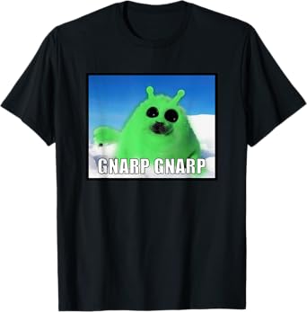 Gnarp Seal Silly Alien Cat Meme Men Women Girls Kids T-Shirt