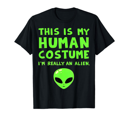 Funny Alien Human Costume T-Shirt