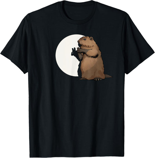 Groundhog Day Shadow Puppet Funny Gift T-Shirt