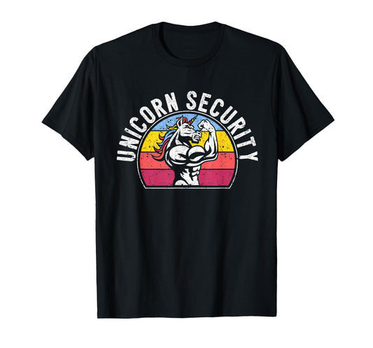 Unicorn Security Funny Costume Police Safety Guard Unicorns T-Shirt