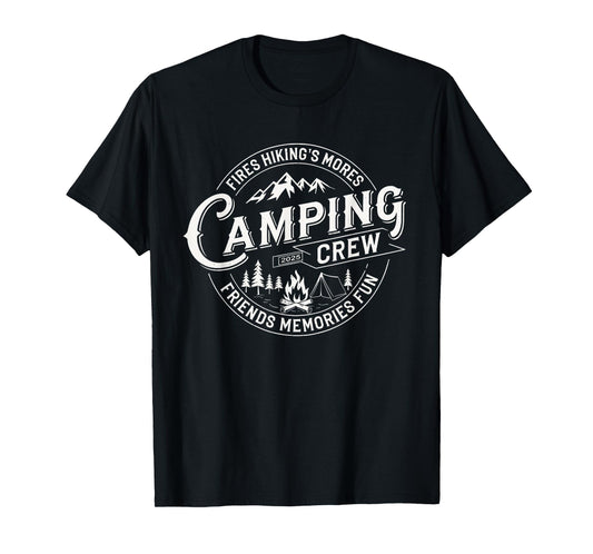Camping Crew 2025 Matching for Family Camper Kid Girl Boy T-Shirt