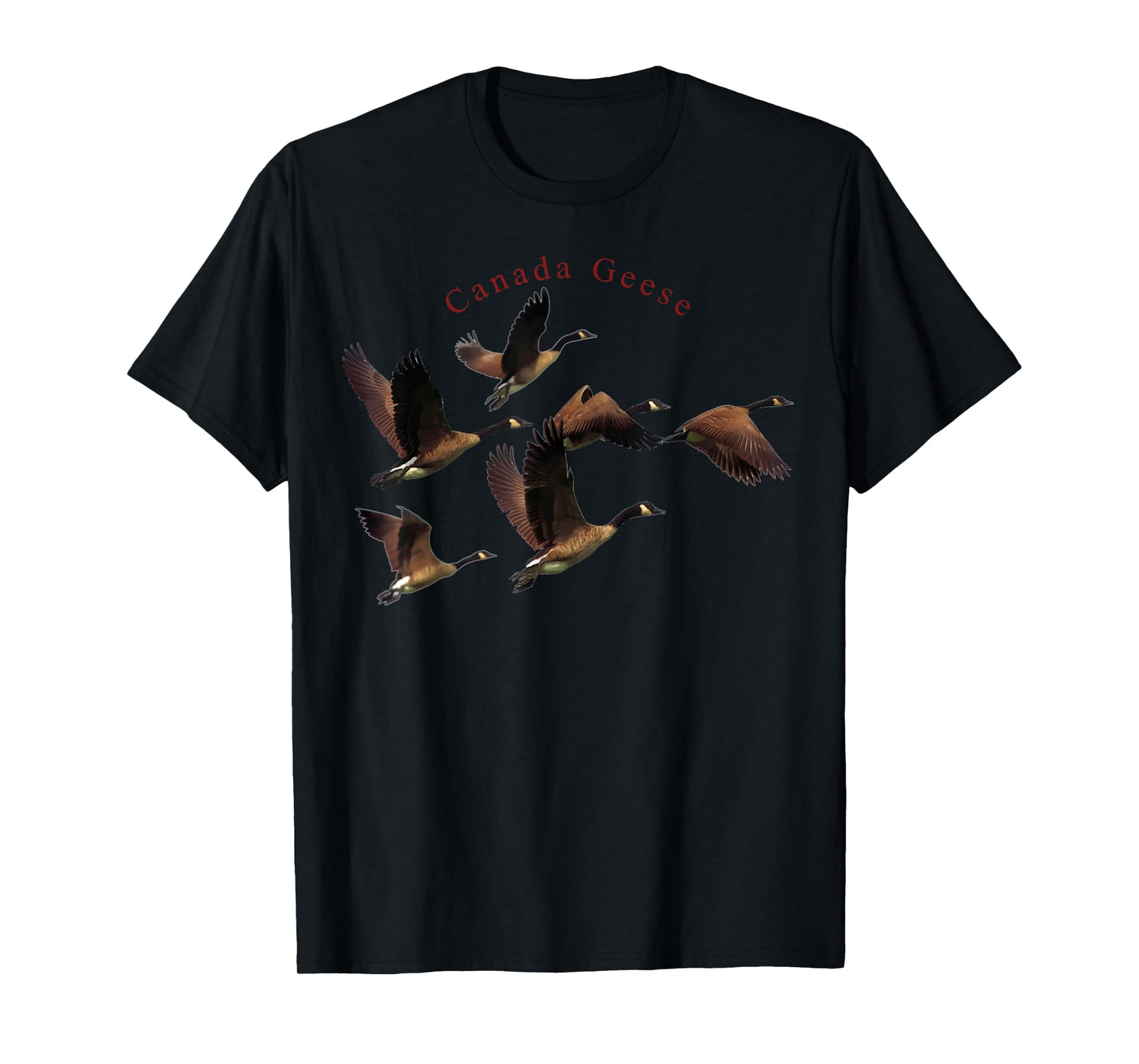Canada Geese T-shirt Migrating Birds Flying T-Shirt