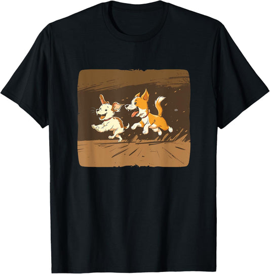 Best Cat and Dog Friends Playing for a Cool Look T-Shirt
