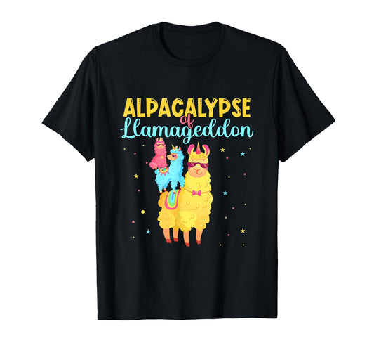 Alpacalypse Or Llamageddon Alpacas and Llamas Take Over T-Shirt
