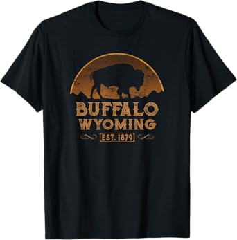 Buffalo Wyoming WY Rodeo Cowboy T-Shirt