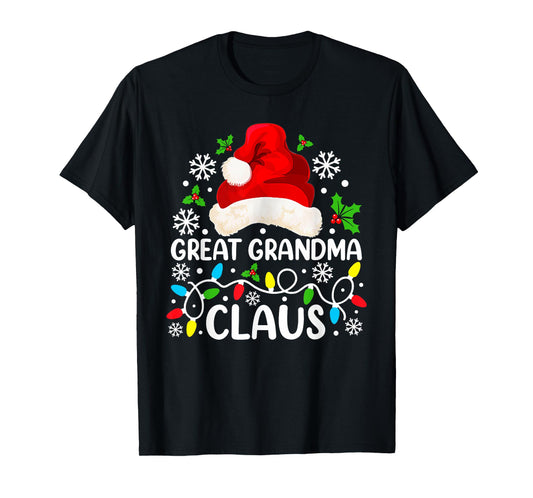 Great Grandma Claus Funny Christmas Family Matching T-Shirt