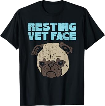 Resting Vet Face Funny Veterinary T-Shirt