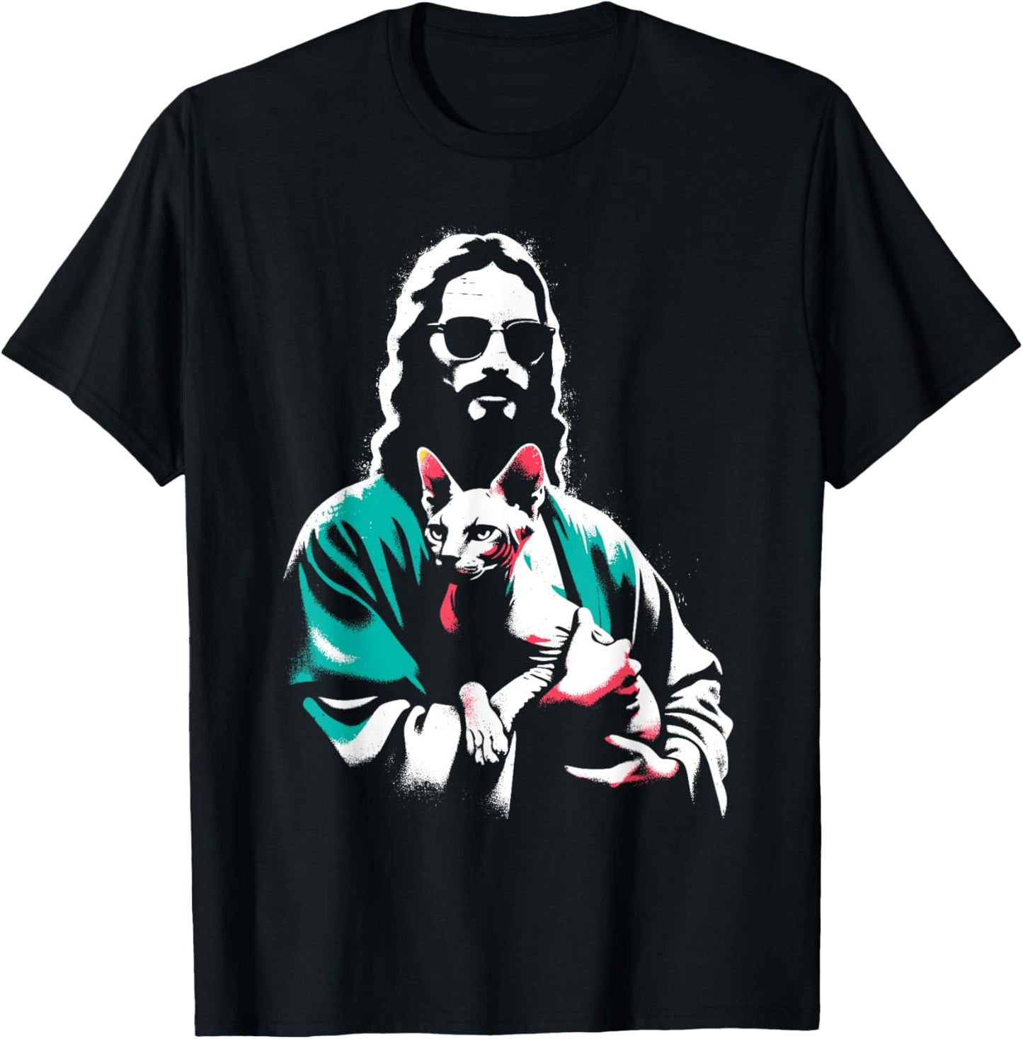 Jesus Sphynx Cat - Funny Christian Religious Sphynx Lover T-Shirt