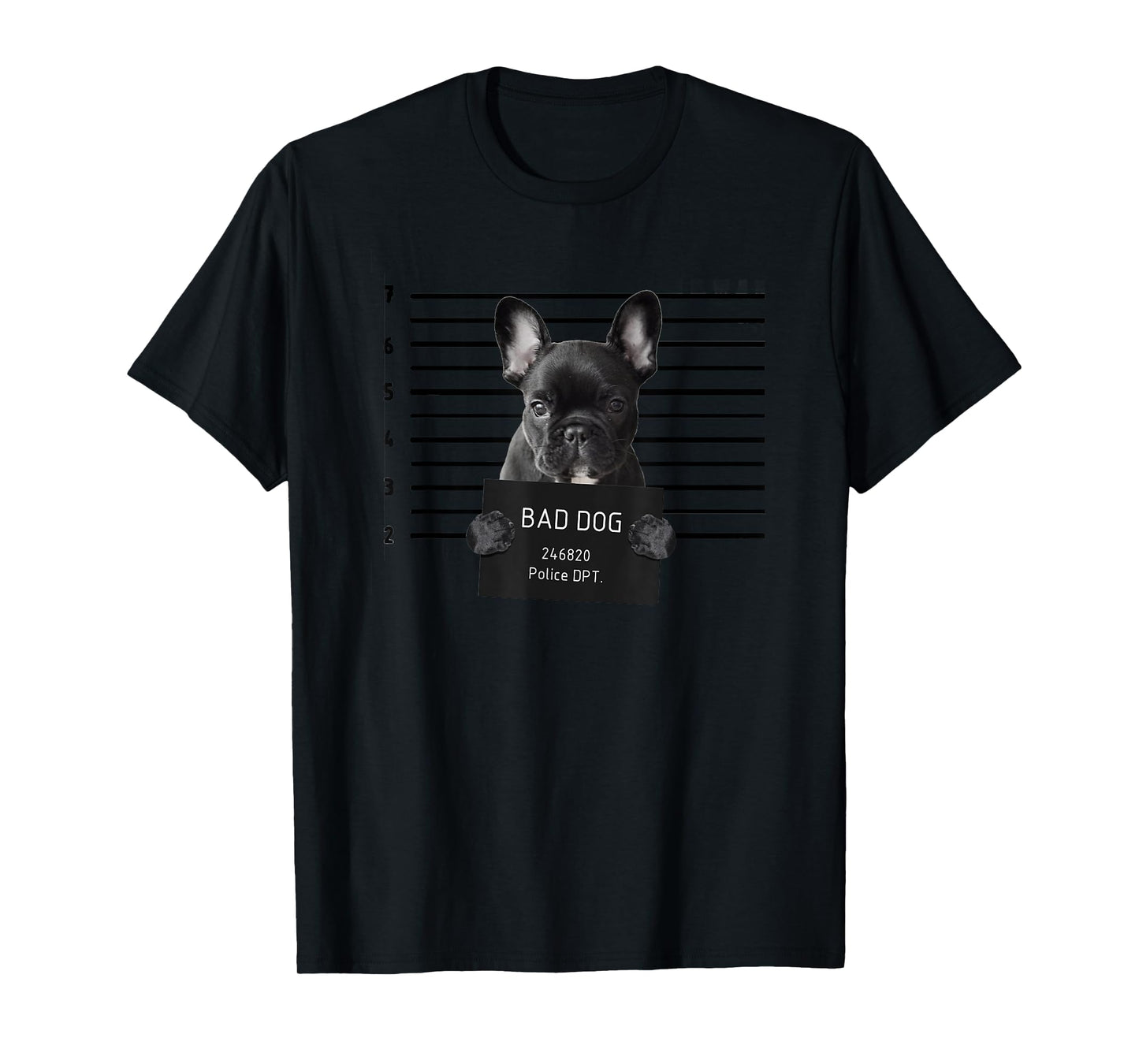 French Bulldog Bad Dog Jail Frenchie Dog Mom Frenchie Dad T-Shirt
