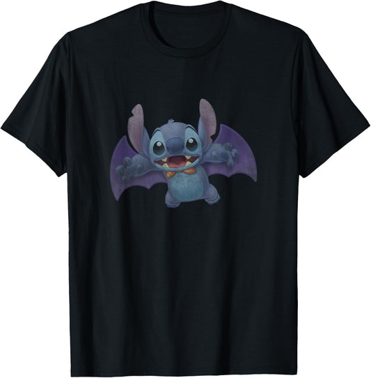 Disney Lilo & Stitch Halloween Cute Vampire Stitch Portrait T-Shirt