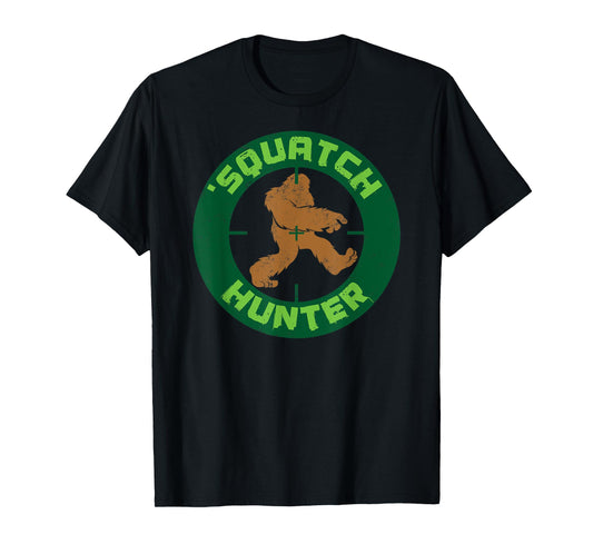 Squatch Hunter T-shirt, Funny Sasquach Bigfoot Hunting Tee T-Shirt