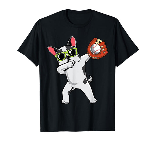 Dabbing French Bulldog Cute Frenchie Dab Baseball Boys Gifts T-Shirt
