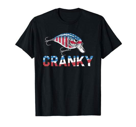 cranky usa crankbait fishing fathers day T-Shirt