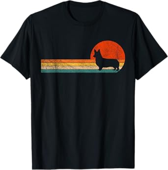 Funny Corgi Dog Owner Corgi Mom Corgi Dad Retro Vintage T-Shirt